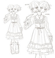 lucienne &amp; morelle twins oc